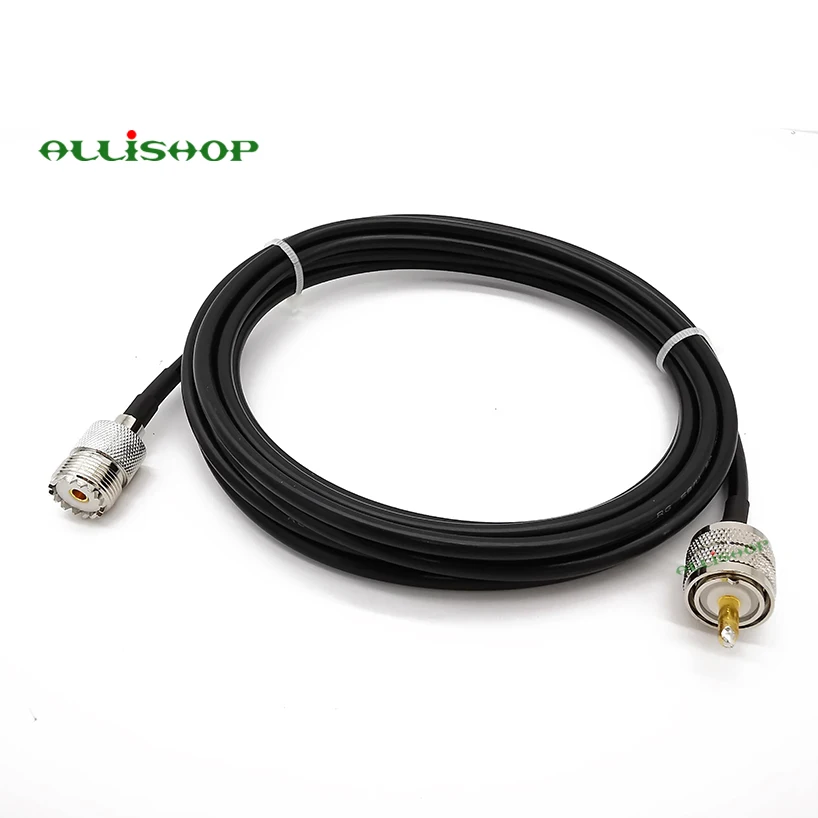 UHF PL-259 разъем для UHF SO-239 Jack LMR200 Антенна удлинитель для автомобиля CB радио Ham радио двухстороннее радио VHF радио