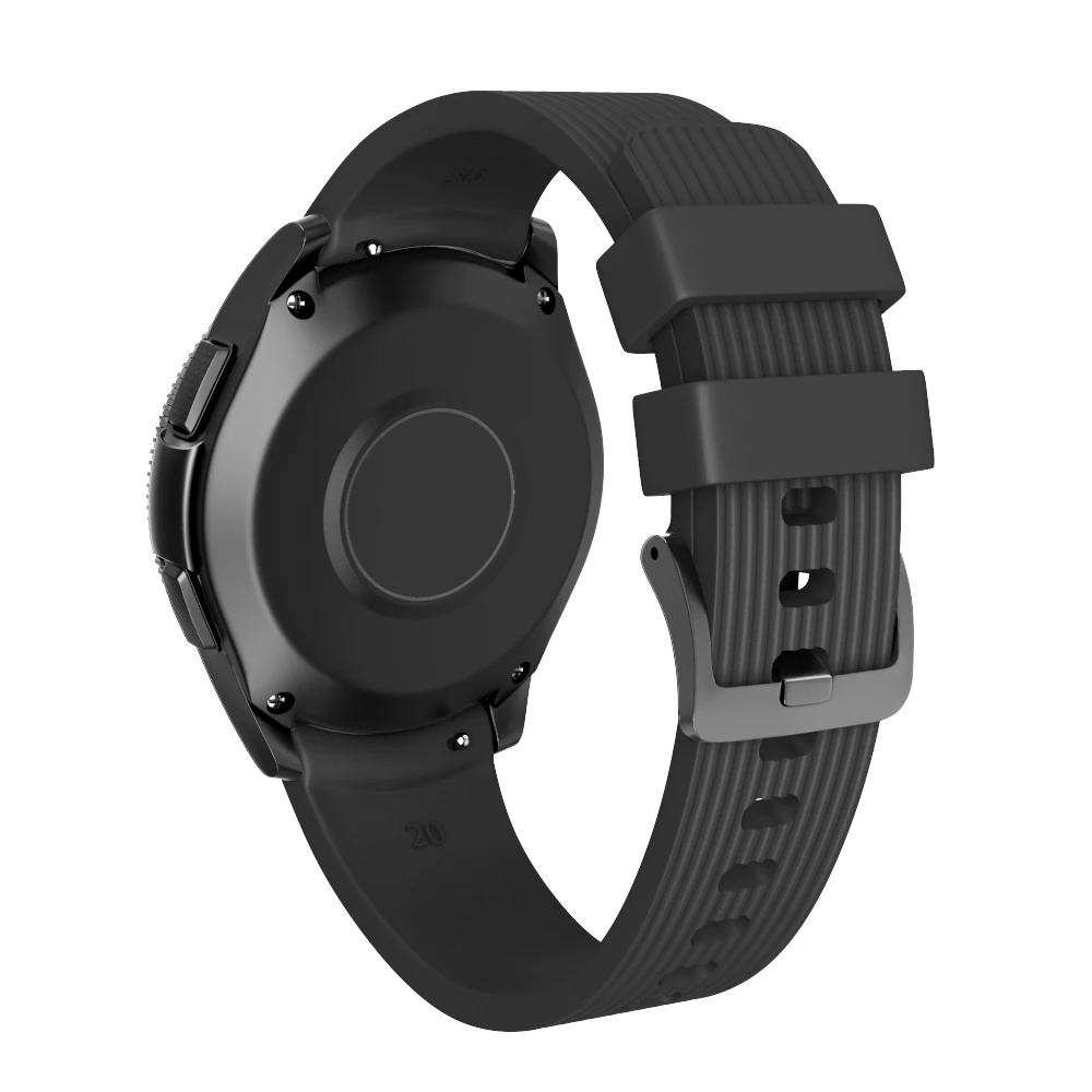 Ремешок силиконовый для Samsung Galaxy S3 Watch 42 мм 46 сменный Браслет в полоску телефона 22