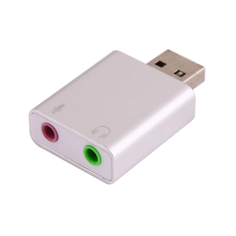 Аудиокабель для наушников с разъемом USB на 3 5 мм адаптер из алюминиевого сплава