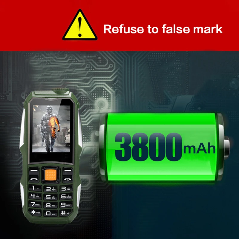 Xeno J1 большая батарея 3800 мАч телефон с двумя sim картами GSM Ударопрочный сотовый
