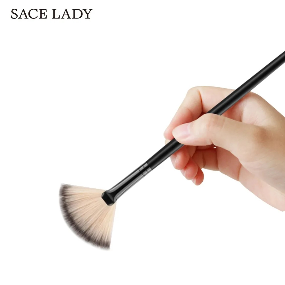 Sace Lady 1 шт. профессиональная Веерная Кисть для макияжа кисть смешивания хайлайтер