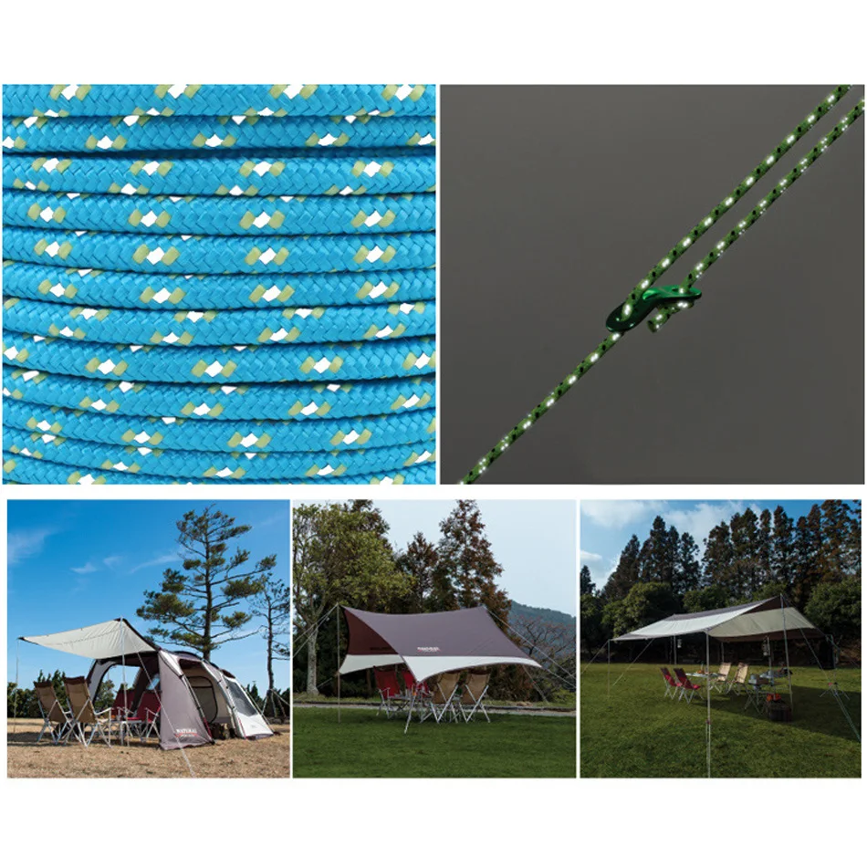 50 м веревка для светоотражающего тента улицы 5 мм колышки тентов ногтей