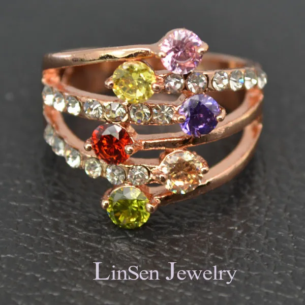 Модные роскошные женские кольца с фианитом AAA новый дизайн высококачественные