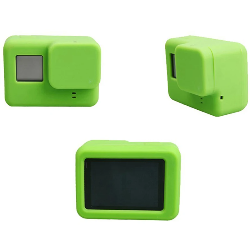 Silicone Camera Case Protective Dirtproof Skin Rubber Cover Accessories For Go Pro HERO 5 6 4 | Электроника