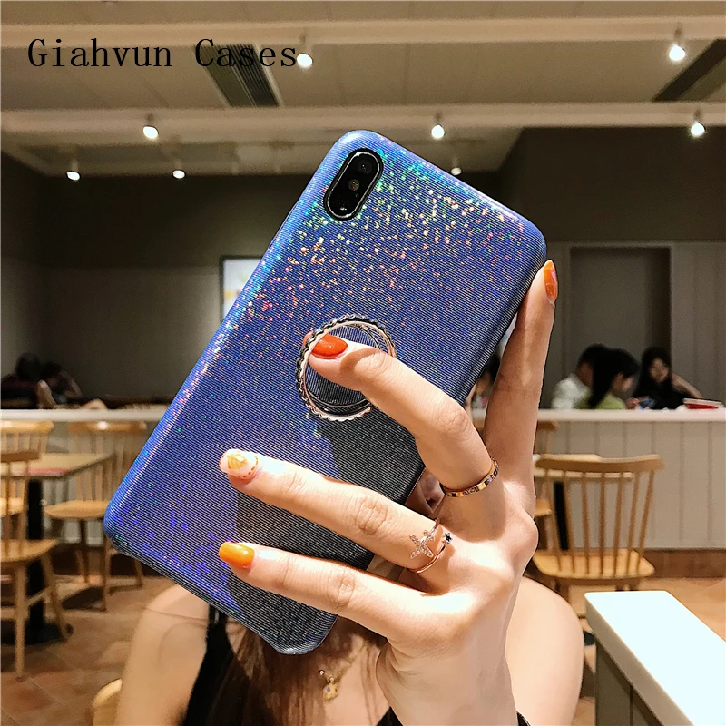 Чехол-подставка с блестящим лазером для OPPO R9S R11 R11S R17 |