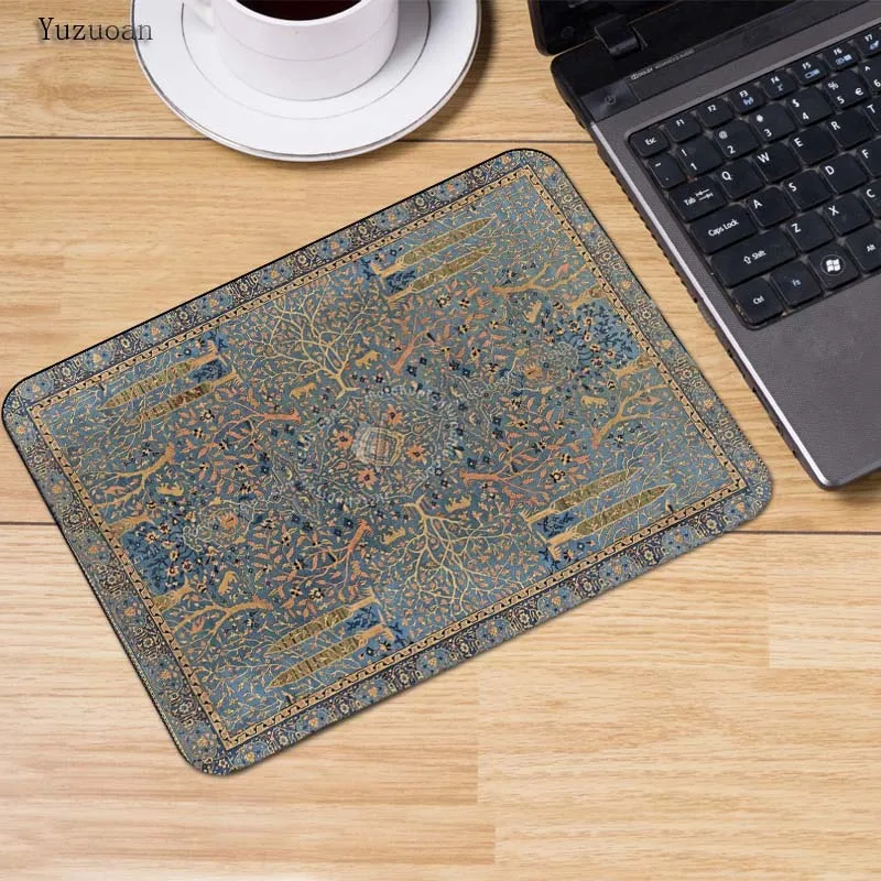 Yuzuoan нескользящий PC персидский ковер индивидуальные коврики для мыши
