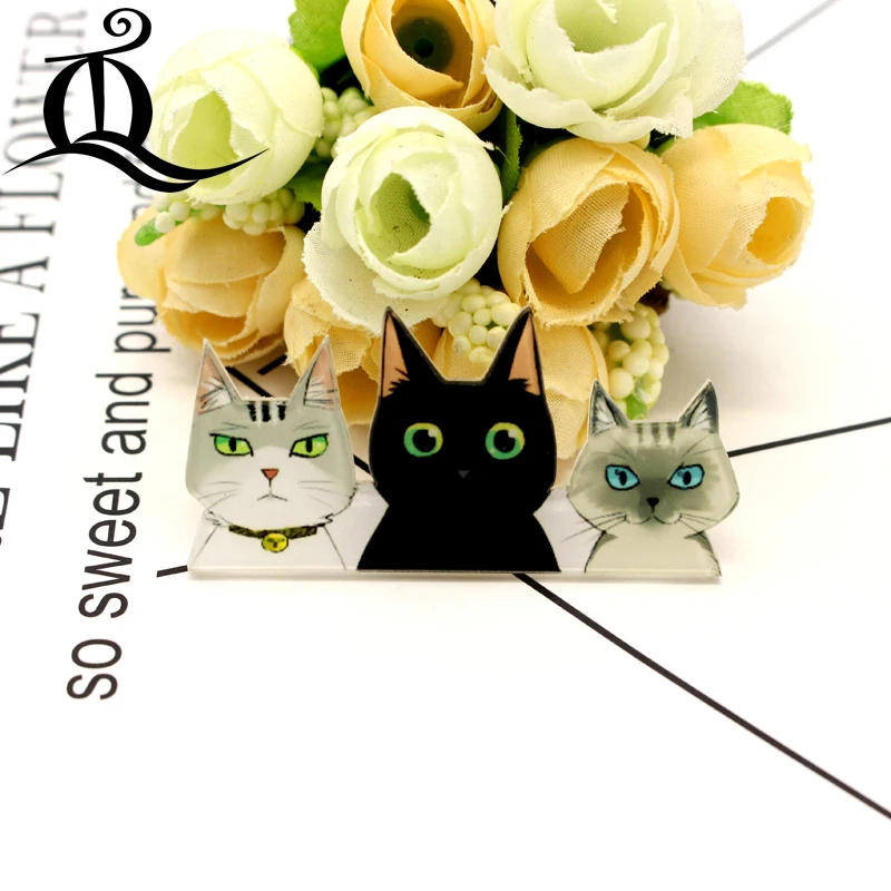 TQ 1 шт. микс Кот мультфильм значки на булавке Kawaii значок bacgets на рюкзак значки на одежду акриловые значки NO7