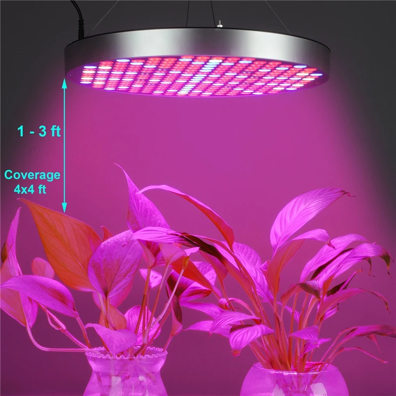 

Phyto Lamp 100W Full spectrum UFO LED Grow light 250pcs LEDs red blue AC110V 220V 240V pendent growing lamp LED grow light