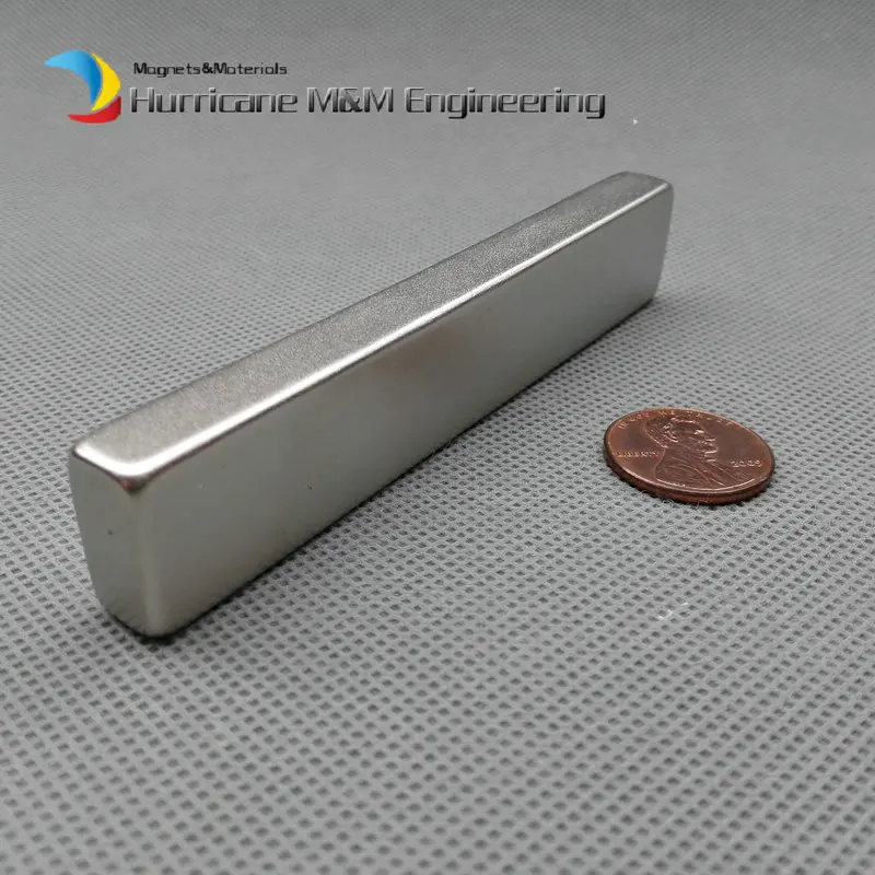 N52 NdFeB блок 100x20x10 мм Бар неодимовые постоянные магниты редкоземельный