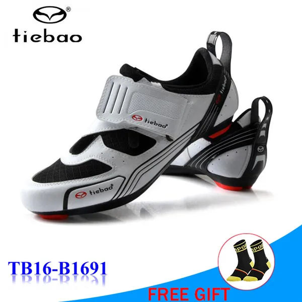 1691 white TIEBAO/Обувь для гоночного велосипеда; zapatillas hombre zapatillas bicicleta; дорожная обувь; sapatilha ciclismo; кроссовки для велоспорта - Цвет: 1691 white