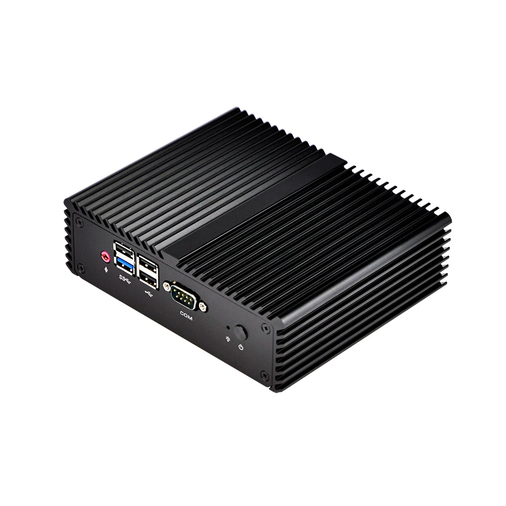 

New Cheap 2 Ethernet Lan Fanless Industrial Computer Dual Core Personal Computer J1800 Barebone System 12V Mini PC Win 10 X86
