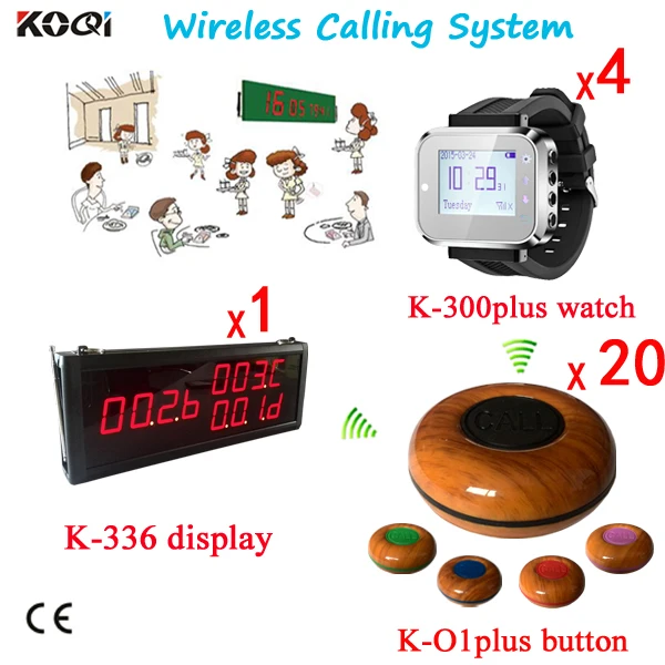 Беспроводная система вызова стола самые умные часы и приемник приятного дизайна