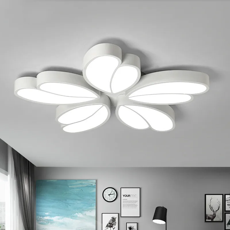

Nordic simple LED creative ceiling lamp petal shape ceiling lamp children's room study lighting