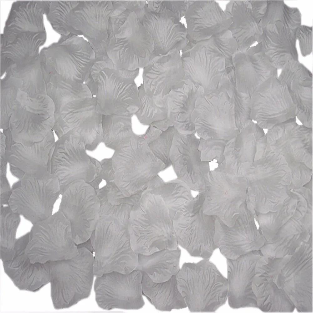 1000 шт./лот Свадебные цветы украшения Шелковые Розы Искусственные белые свадебные