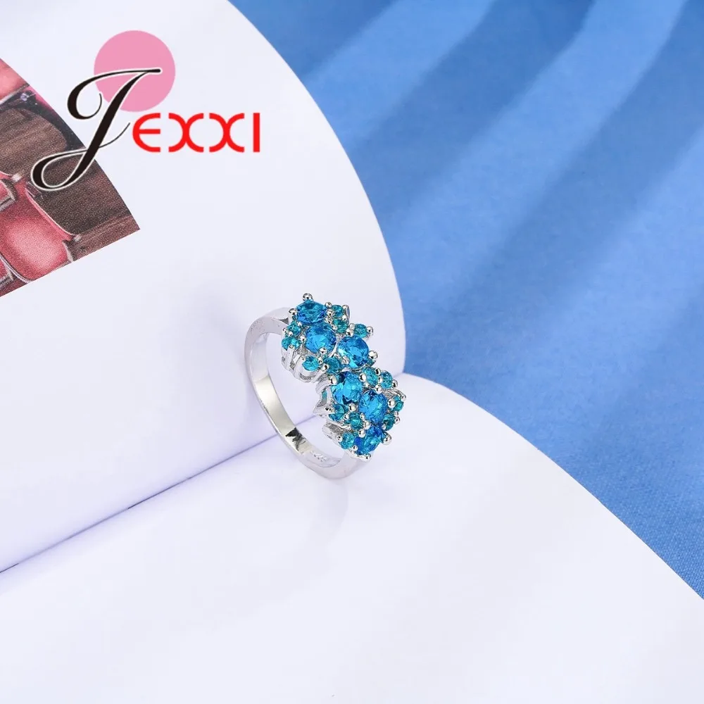 Новое поступление изысканное уникальное Ювелирное кольцо AAA CZ Кристалл синий