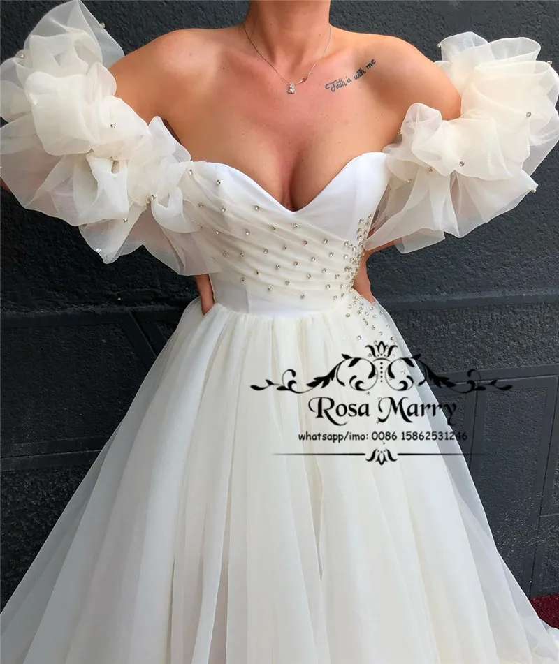 

Платье для выпускного вечера с блестящими кристаллами и открытыми плечами, ТРАПЕЦИЕВИДНОЕ, с оборками, большие размеры, арабские Официальн...