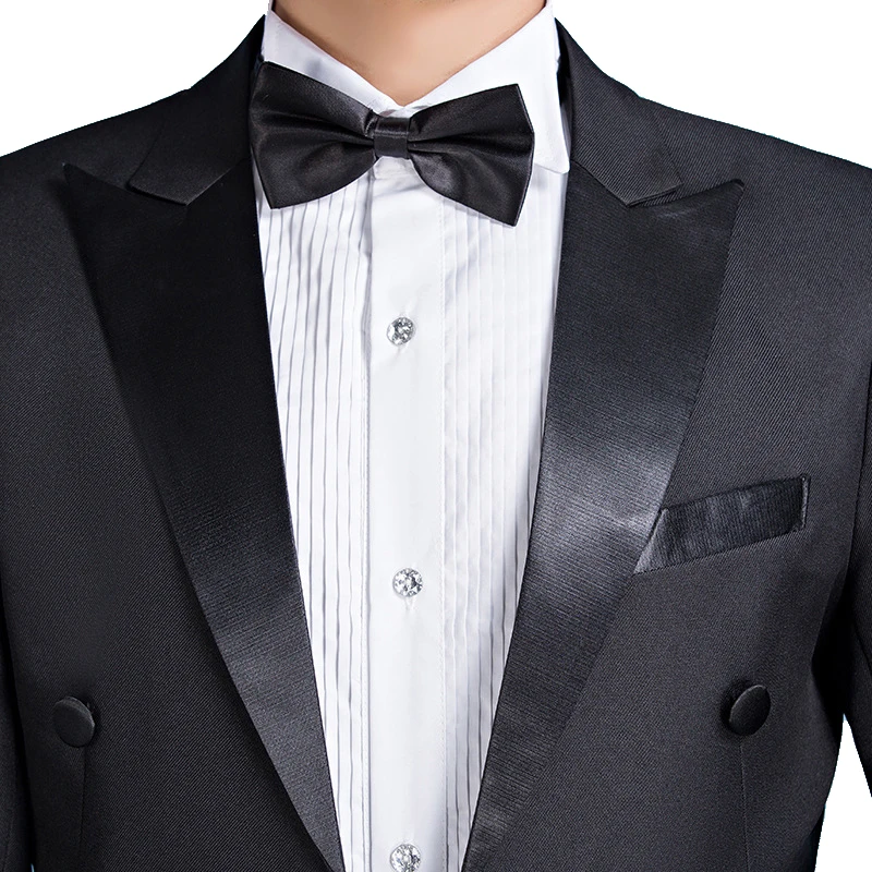 Shenrun мужские смокинги Slim Fit Классический Фрак обтягивающие костюмы Белый Черный
