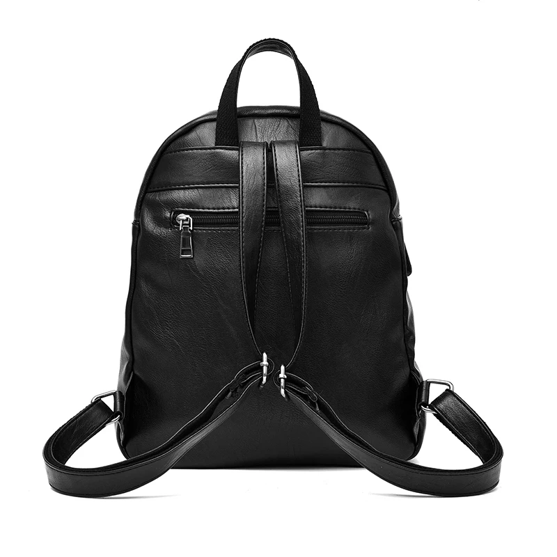 2016 Повседневный женский рюкзак из искусственной кожи женские рюкзаки черный