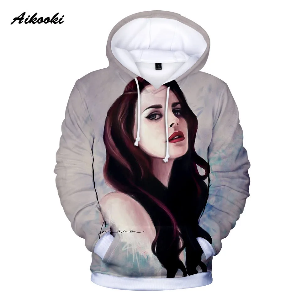 Мужские/женские толстовки с 3D принтом Lana Del Rey повседневные капюшоном в стиле поп