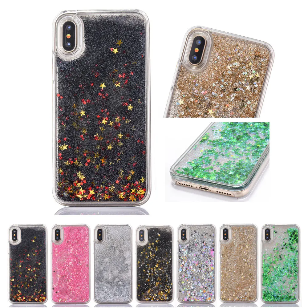 Чехол FQYANG Star Dynamic Liquid Quicksand для SAMSUNG S8 PLUS S7 EDGE S6 edge plus J7 A7 2016 S5 Прозрачный чехол