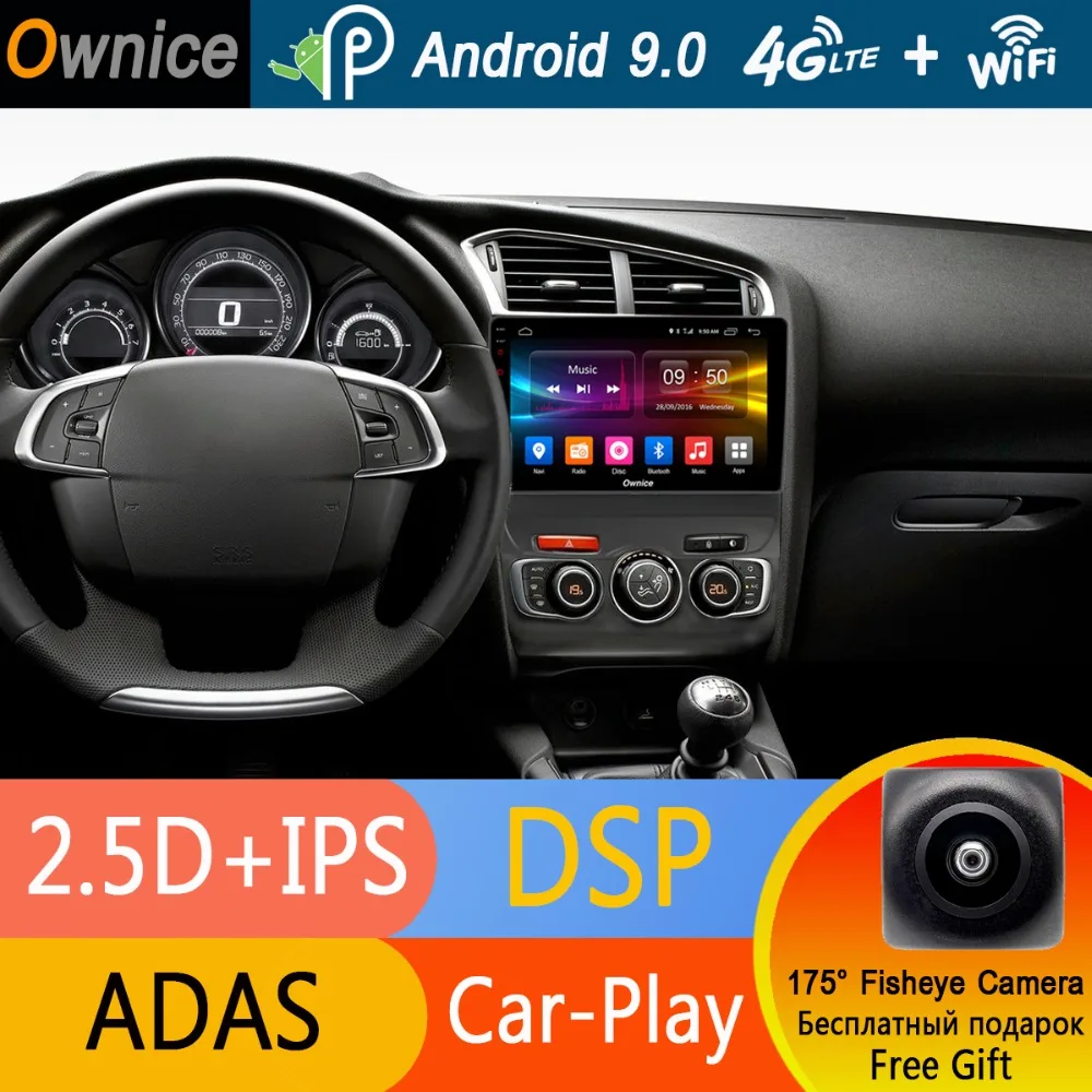 Octa Core 10 1 &quotIPS Android 9 0 автомобильный DVD GPS навигатор плеер Автомобильная стерео для