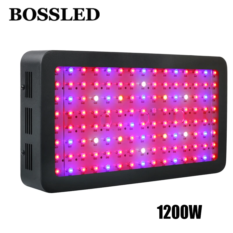 BOSSLED 1200W Black Double Chips LED Grow Light Full Spectrum For Indoor Plants Flower Phrase hydroponic systems led grow light | Освещение