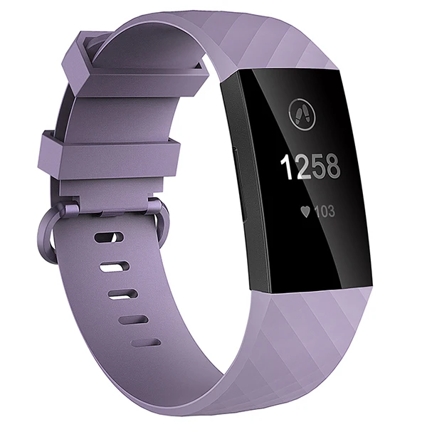 Light purple Honecumi спортивные полосы для Fitbit Charge 3 Band ТПУ Смарт часы ремешок маленький большой аксессуары браслет для Fitbit Charge 3 - Цвет: Light purple