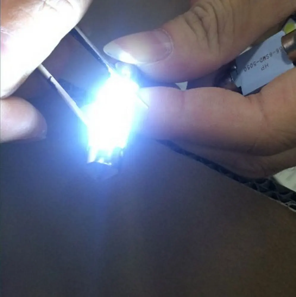 10 шт. 36 мм 3 SMD 5050 светодиодная лампа для автомобильного интерьера Festoon Dome