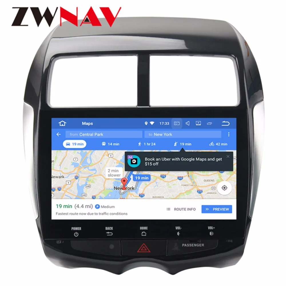 ZWNAV Android 9,0 PX5 8 ядерный 4G+ 32G ips экран gps Авторадио Навигация мультимедиа для Mitsubishi ASX Citroen C4 peugeot 4007