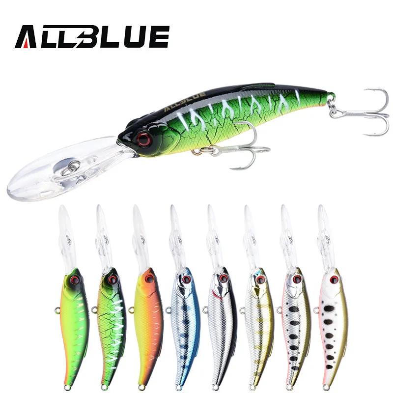 ALLBLUE DEEP CATCHER 75F плавающая приманка для рыбалки шэд гольян 4 5 M искусственная из