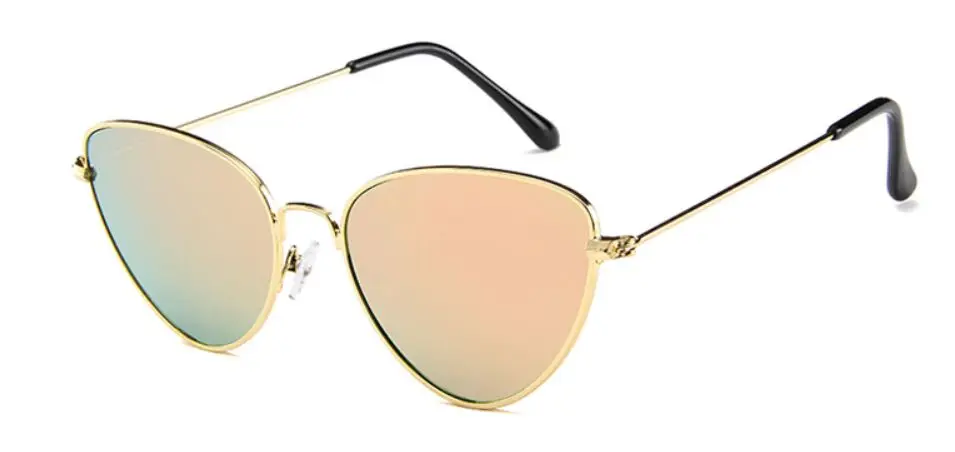 Retro Cat Eye Sunglasses Women Red Cateyes Sun glasses Fashion Metal Eyewear