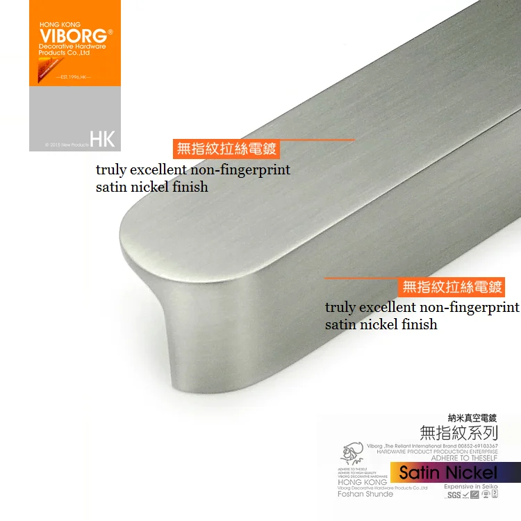 Виборг высокое качество 96 мм из сплава цинка современный кухонный шкаф дверь