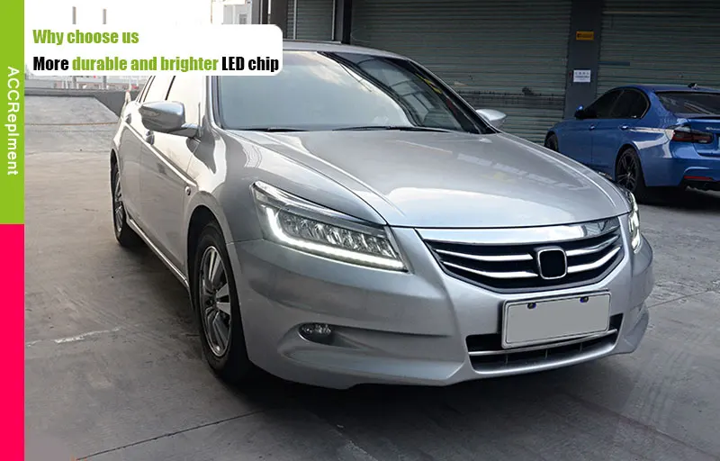 Автомобильный Стайлинг для Honda accord 2008-2012 головной светильник s angel eyes 2008-2012 для Honda accord светодиодный светильник Q5 bi xenon объектив h7 xenon