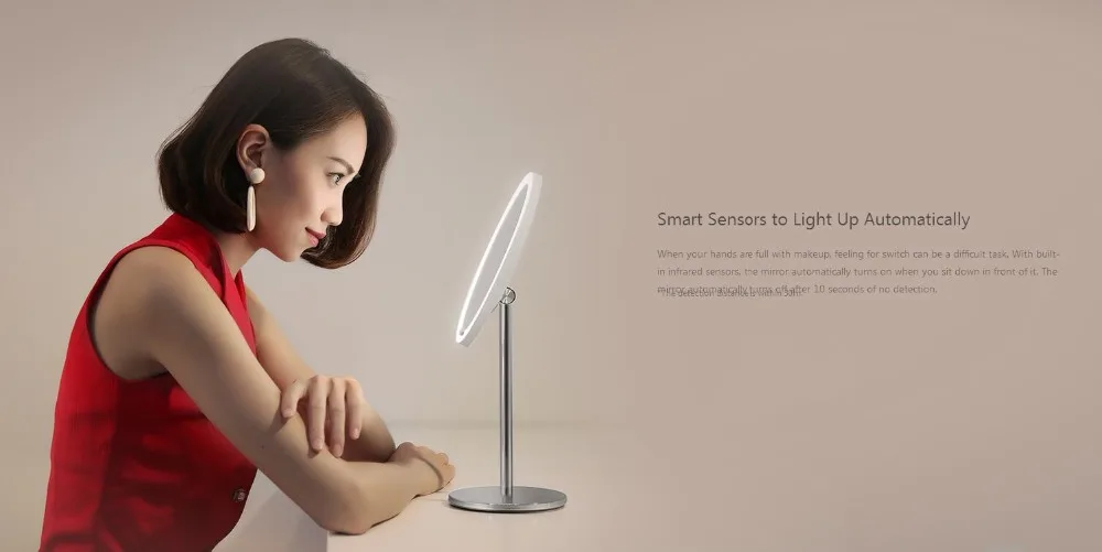 Xiaomi Yee светильник светодиодный датчик зеркало для макияжа лампа 3 светильник ing режимы зарядка через usb настольная лампа умный датчик движения Ночной светильник