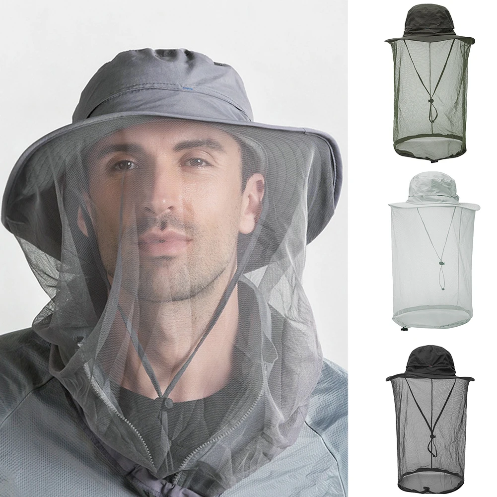 Твердая Мужская и женская противомоскитная уличная с широким краем Защита от