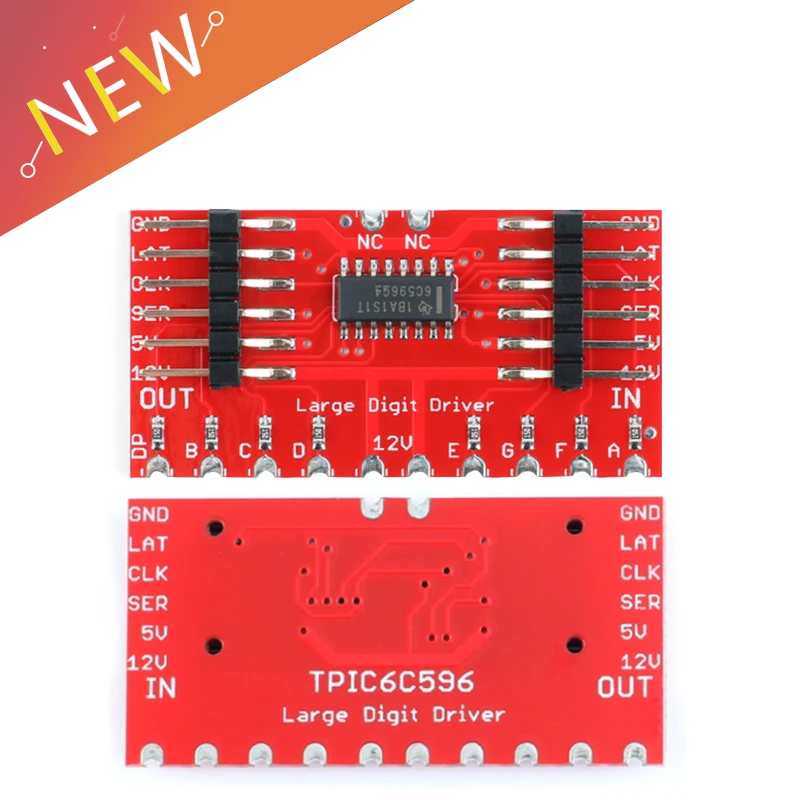 DC 5V TPIC6C596 большая цифра драйвер привода 6 5 &quot7 сегментный светодиодный дисплей