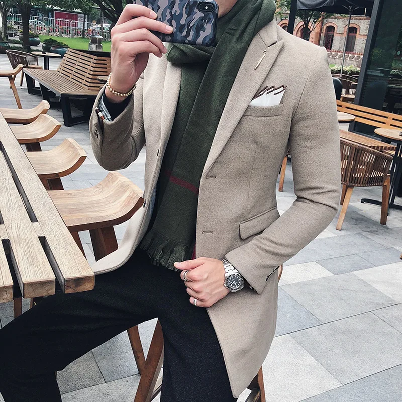 Длинный блейзер мужские бордовый Блейзер Slim Fit Британский Vestidos De Festa Longo Высокое