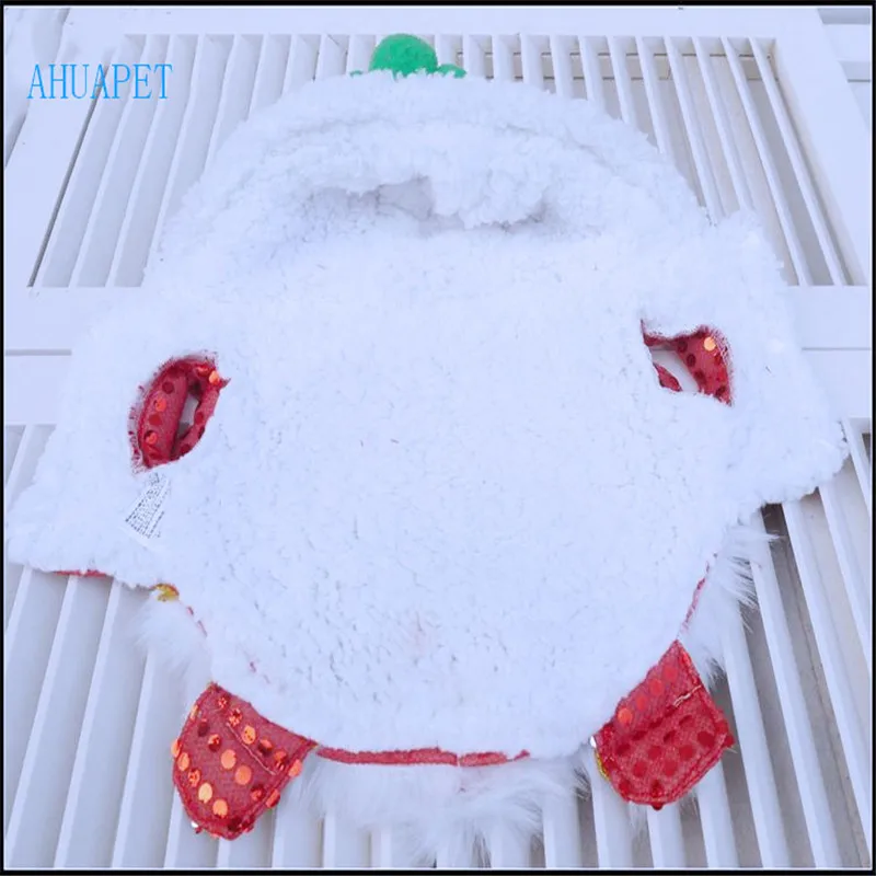 AHUAPET новогодний костюм для собак Весенний фестиваль плюшевое пальто зимний