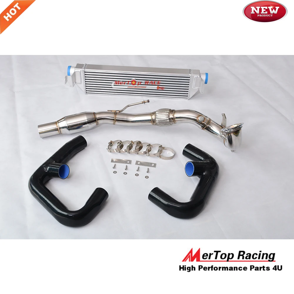 MERTOP Racing комплекты интеркулеров+ водопроводная труба с 200 катализатором+ турбо впускная труба для MK7 2013