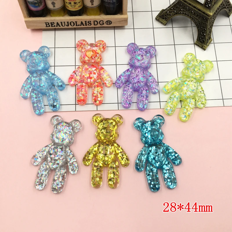 5 шт. кавайная смола горячая Распродажа морской лошади милый хвост блестящий