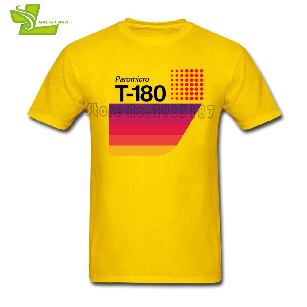 Мужская футболка с коротким рукавом и кассетной лентой 100% хлопок|Мужские