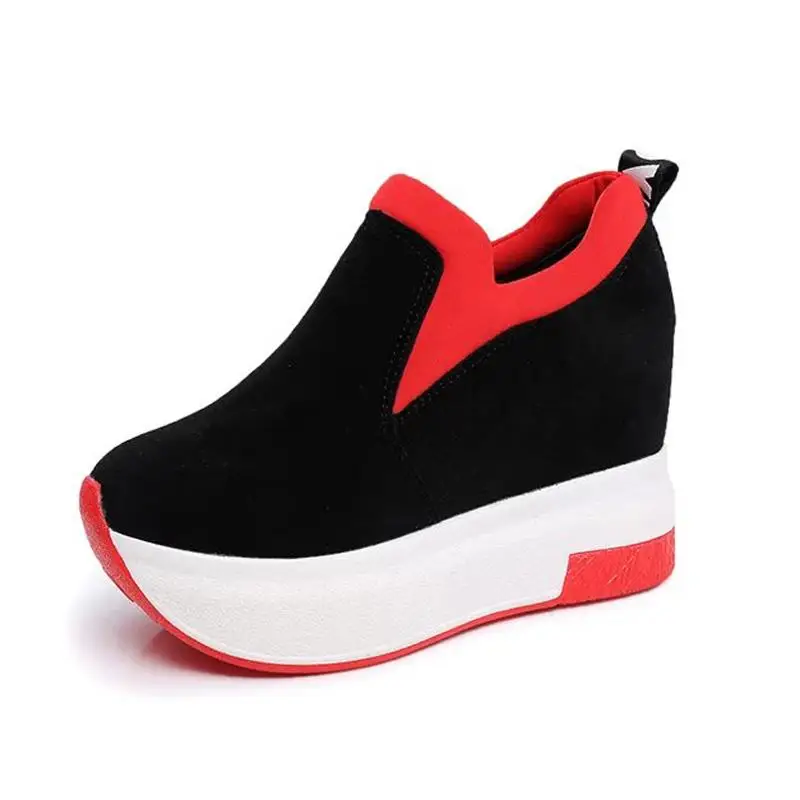 2019 женская обувь увеличивающая рост Модные женские лоферы на платформе