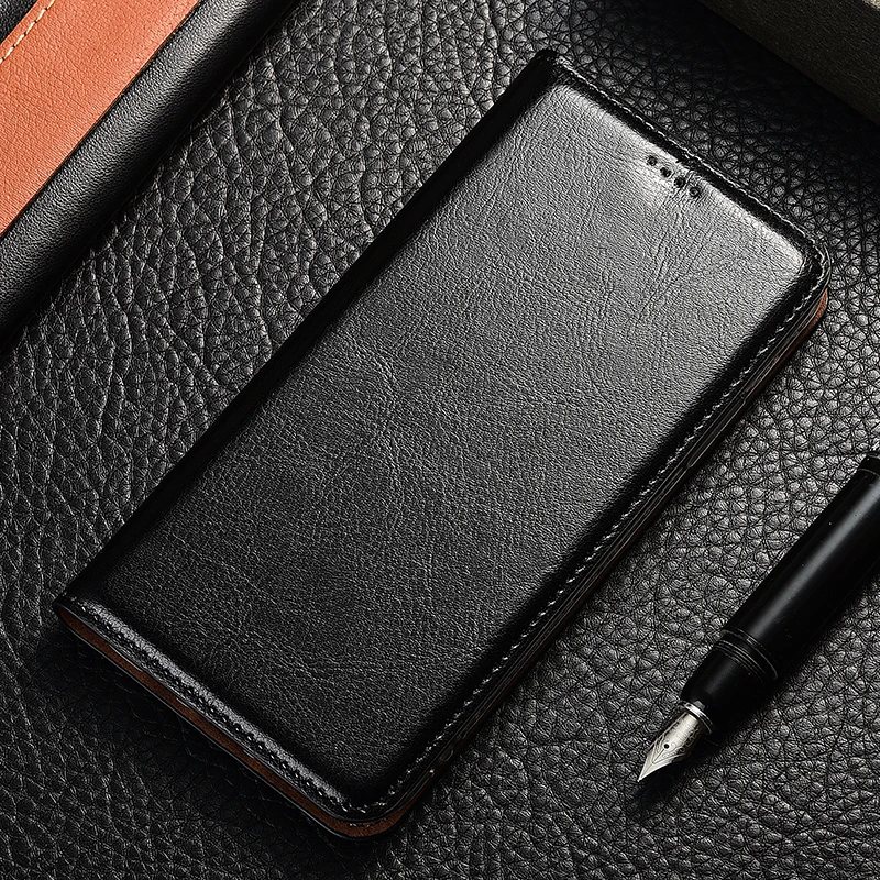 Чехол из натуральной кожи с откидной крышкой для bluboo Maya Max Crazy horse кожаный чехол