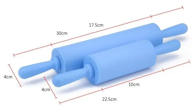 WALFOS 22 см с антипригарным покрытием, помадковая роликовая скалка для детей fondant(сахарная) торт Тесто ролика для декорирования торта ролик ремесла инструмент для выпечки и готовки