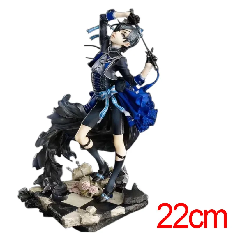 Новый черный дворецкий 22 см Kuroshitsuji Cie аниме фигурка ПВХ giapponese героя и игрушечная