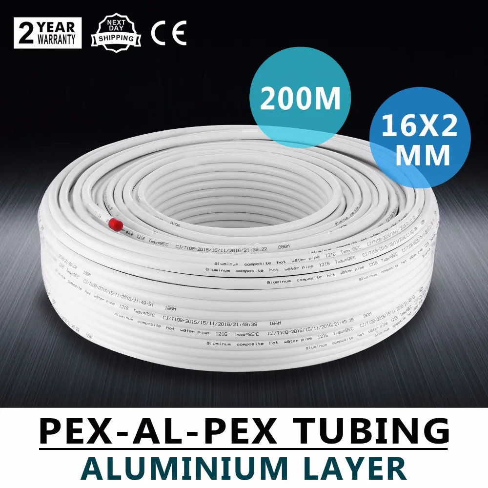 Mophorn PEX AL трубка из сшитого полиэтилена 1/2 дюйма рулон 656 фута 200 м лучистые тепловые трубки нетоксичные