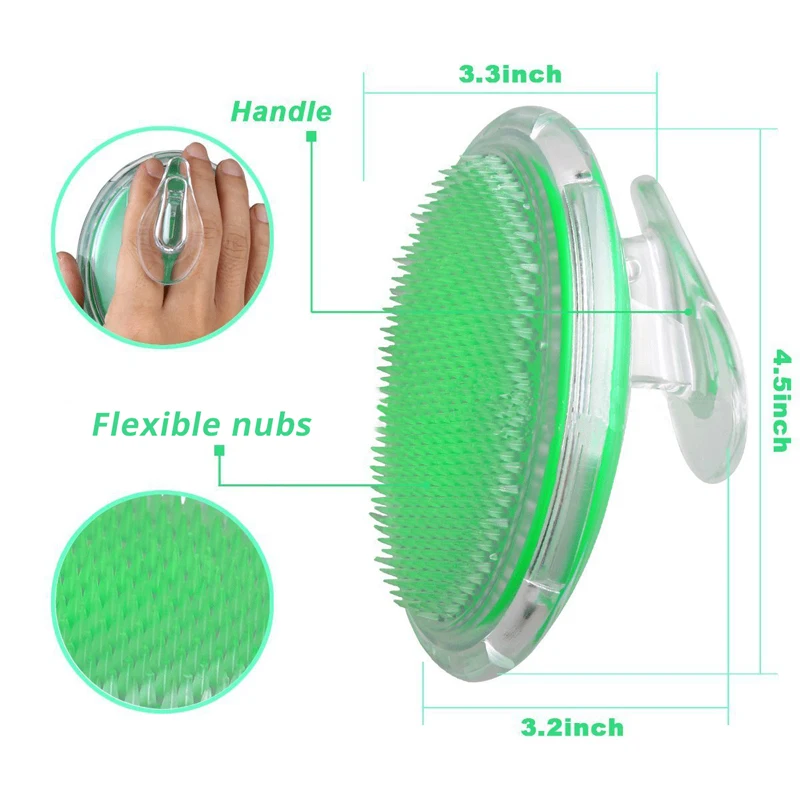 1 шт. волос Массажная Мягкая силиконовая кисть Материал здравоохранения шампунь