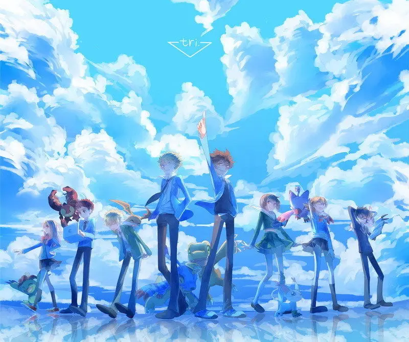 Плакат DM00304 Digimon Adventure японское аниме 17x14 дюймов|digimon adventure|poster japandigimon poster |