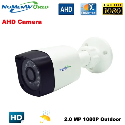 Numenworld наружная CCTV AHD камера 2.0MP 1080P HD камера безопасности с IR-CUT 24 ИК светодиодов ночного видения аналоговая камера для домашнего использования
