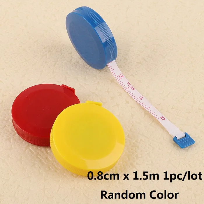 Random Color 1pc Случайная цветная измерительная линейка для шитья портной ленты для измерения 1,5 м швейные инструменты линейка Швейные аксессуары - Цвет: Random Color 1pc